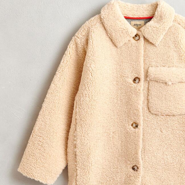 Fleece Jacket Anita, Off White - Jackets - 4