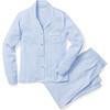 Women's Luxe Pima Cotton Pajama Set, Periwinkle - Pajamas - 1 - thumbnail