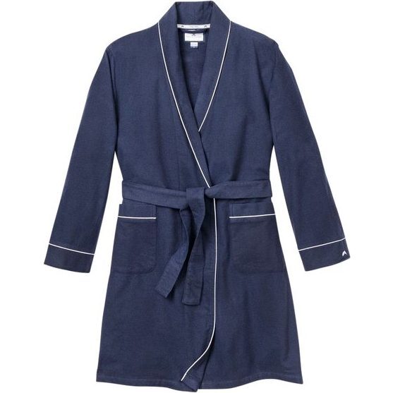 Classic Navy Flannel Robe
