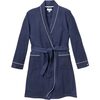 Classic Navy Flannel Robe - Robes - 1 - thumbnail