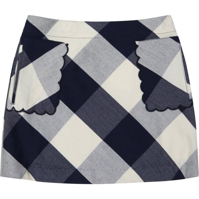 Ella Skirt, Blue Buffalo Plaid - Skirts - 1