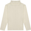 Pima Cotton Turtleneck, Cream - Shirts - 1 - thumbnail