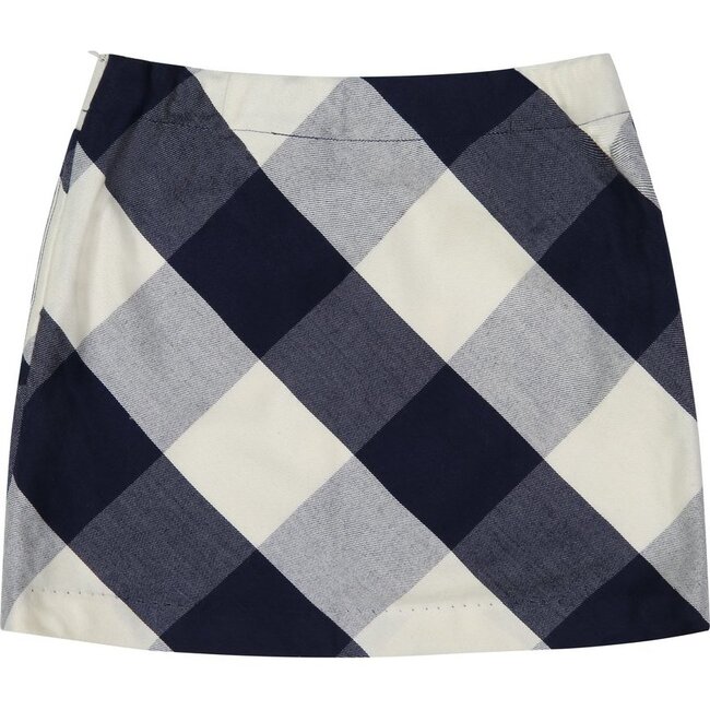 Ella Skirt, Blue Buffalo Plaid - Skirts - 2