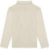 Pima Cotton Turtleneck, Cream - Shirts - 3 - thumbnail
