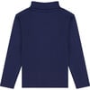 Pima Cotton Turtleneck, Navy - Shirts - 3