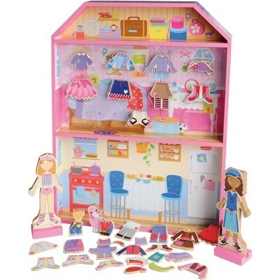 Magnetic Dress-Up House - Dollhouses - 1