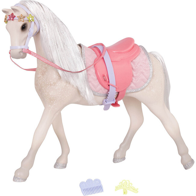 14" Starlight Doll Horse, White - Doll Accessories - 1