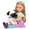 14" Doll Plush Pug Pet - Doll Accessories - 3