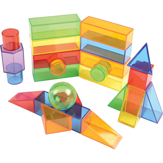 Translucent Color Blocks, Set of 50 - Blocks - 1