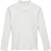Grace Bow Top, Winter White - T-Shirts - 1 - thumbnail