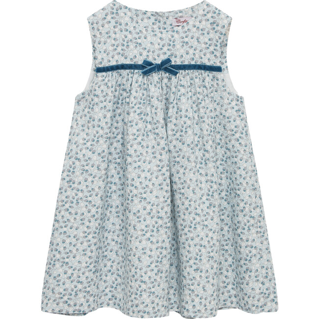Gabriella Pinafore Dress, Sea Blue - Dresses - 1