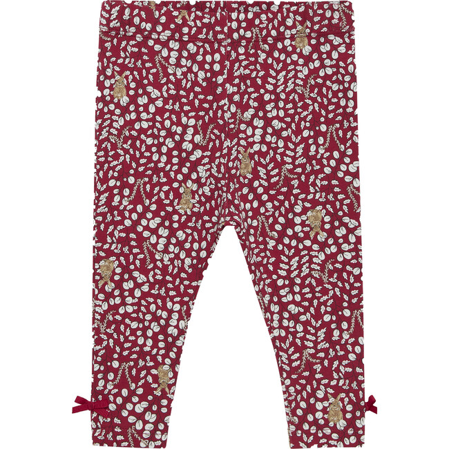 Baby Woodland Bunny Leggings, Berry