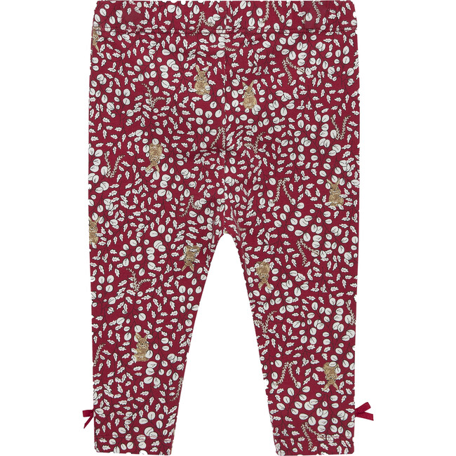 Baby Woodland Bunny Leggings, Berry
