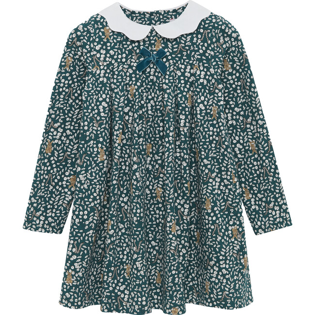 Woodland Bunny Dress, Forest - Dresses - 1