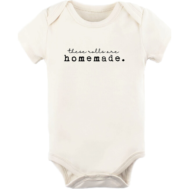 These Rolls Are Homemade Short Sleeve Onesie, Black - Onesies - 1