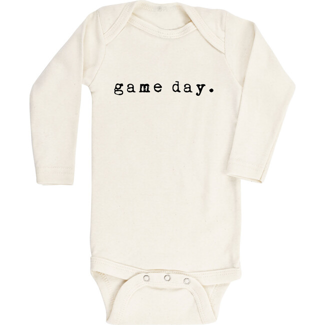 Game Day Long Sleeve Onesie, Black
