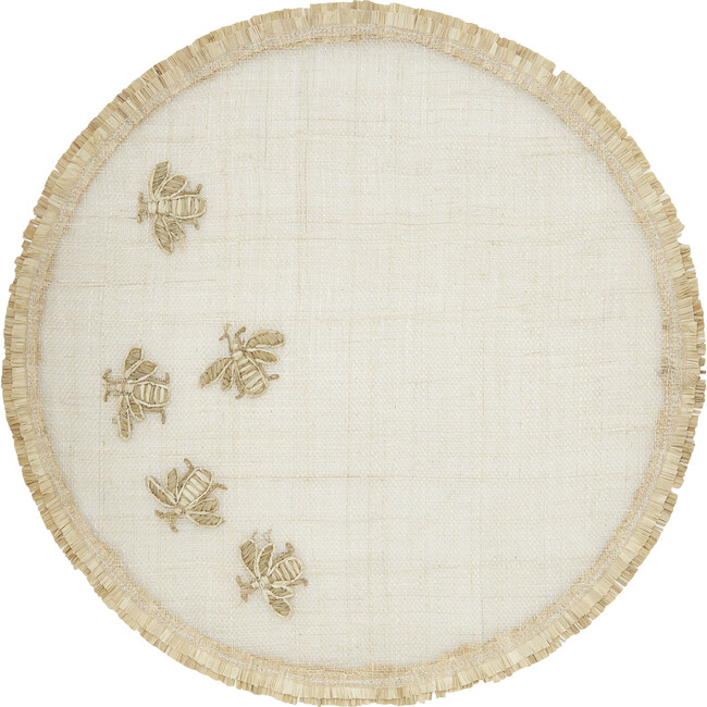 Straw Bee Placemat, Set of Four