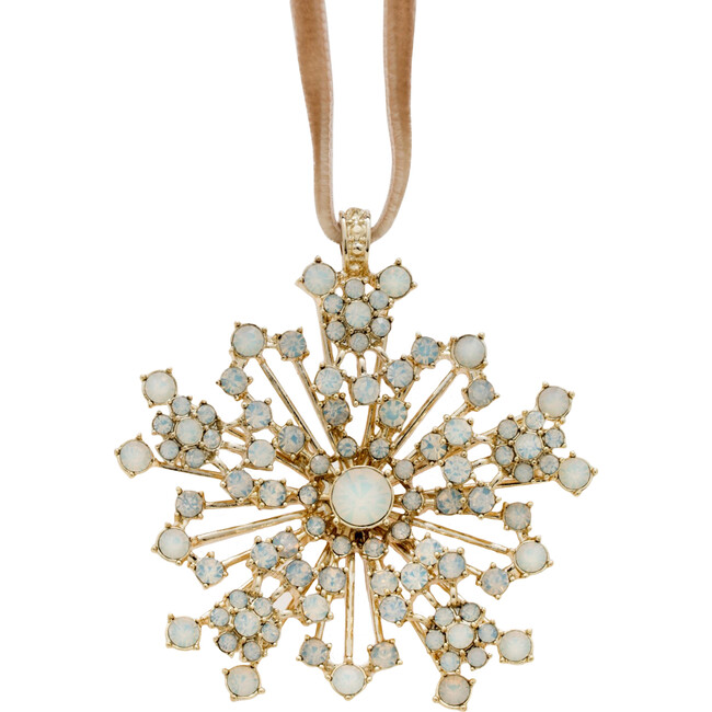 Sparkle Snowflake Ornament, Opal