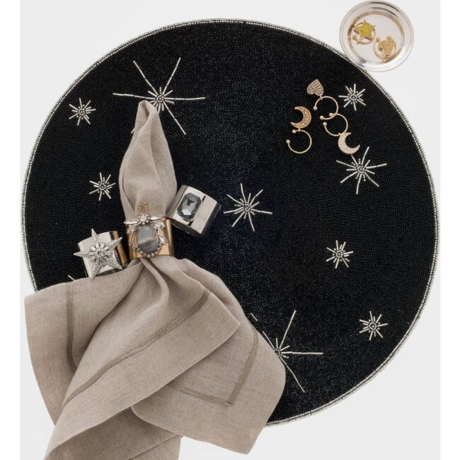 Star Placemat, Black & Silver - Tableware - 3