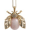 Sparkle Bee Hanging Ornament, Rose Quartz - Ornaments - 1 - thumbnail