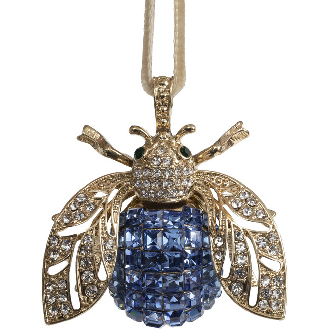Sparkle Bee Hanging Ornament, Periwinkle