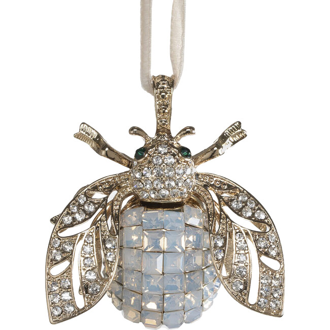 Sparkle Bee Hanging Ornament, Opal
