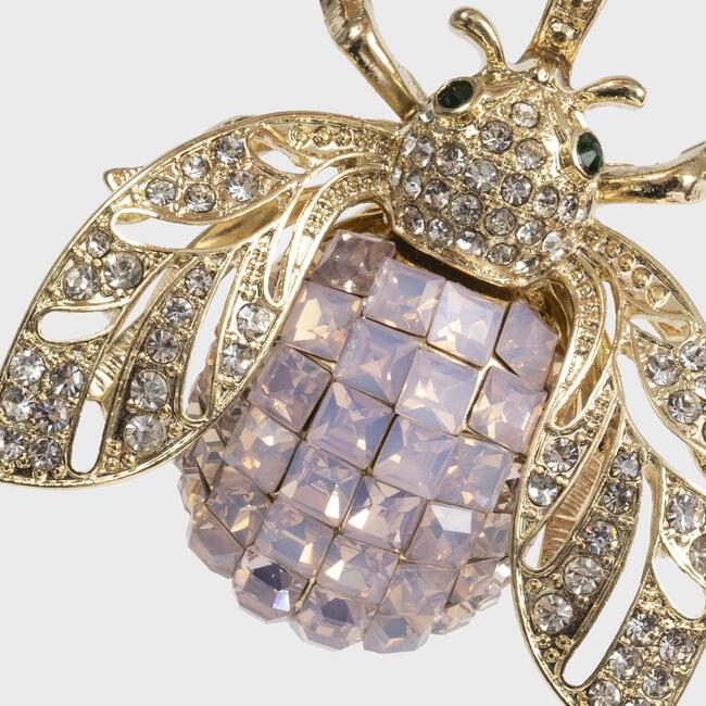 Sparkle Bee Hanging Ornament, Pale Pink - Ornaments - 3