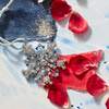 Sparkle Snowflake Ornament, Sapphire - Ornaments - 2