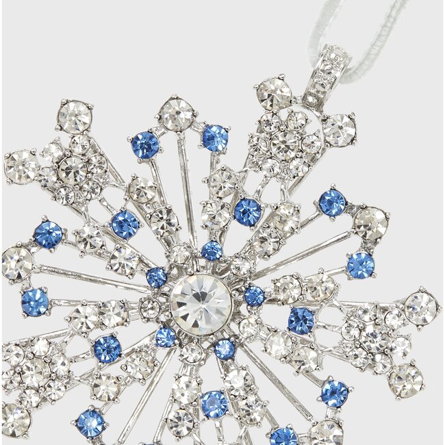 Sparkle Snowflake Ornament, Sapphire - Ornaments - 3