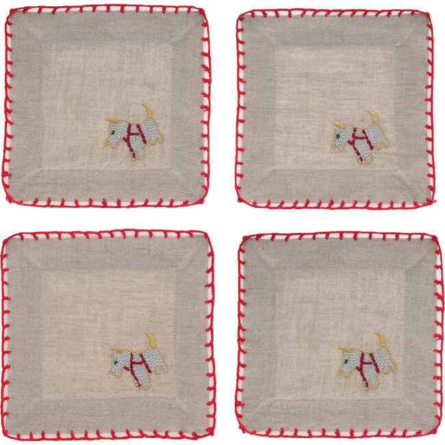 Scottie Dog Cocktail Napkins - Tableware - 1