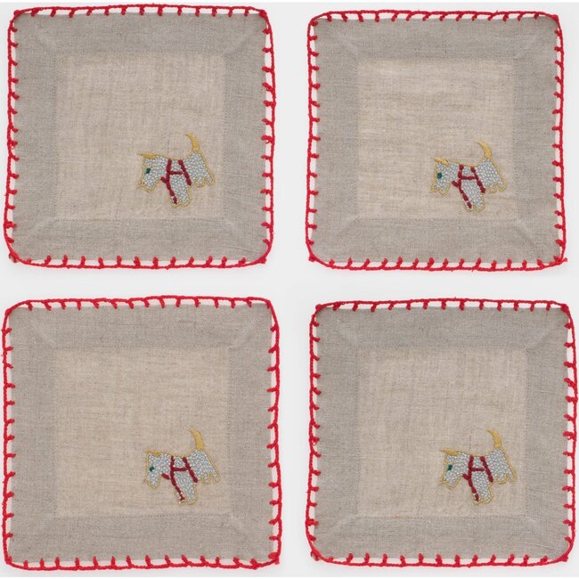 Scottie Dog Cocktail Napkins - Tableware - 5