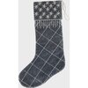 Quilted Star Stocking, Grey - Stockings - 4
