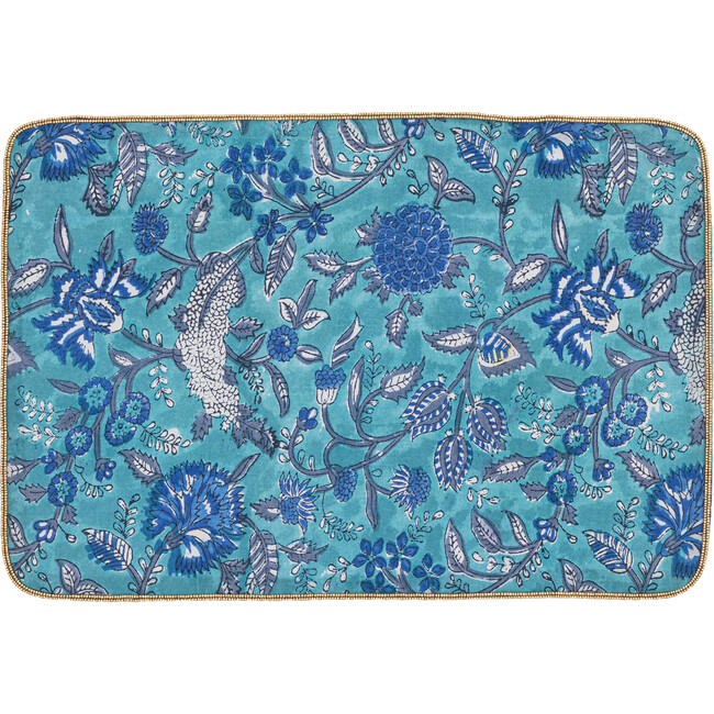 Paisley Placemat, Turquoise, Set Of Four