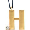 Monogram Hanging Ornament H - Ornaments - 1 - thumbnail