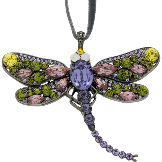Dragonfly Hanging Ornament, Rose & Olive - Ornaments - 1