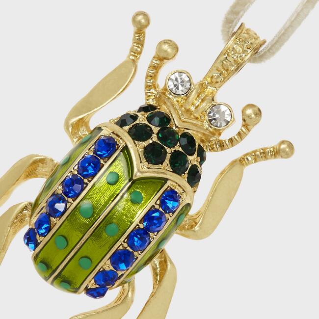 Enamel Beetle Hanging Ornament, Bright - Ornaments - 3