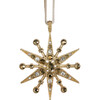Deco Snowflake Hanging Ornament, Gold - Ornaments - 1 - thumbnail