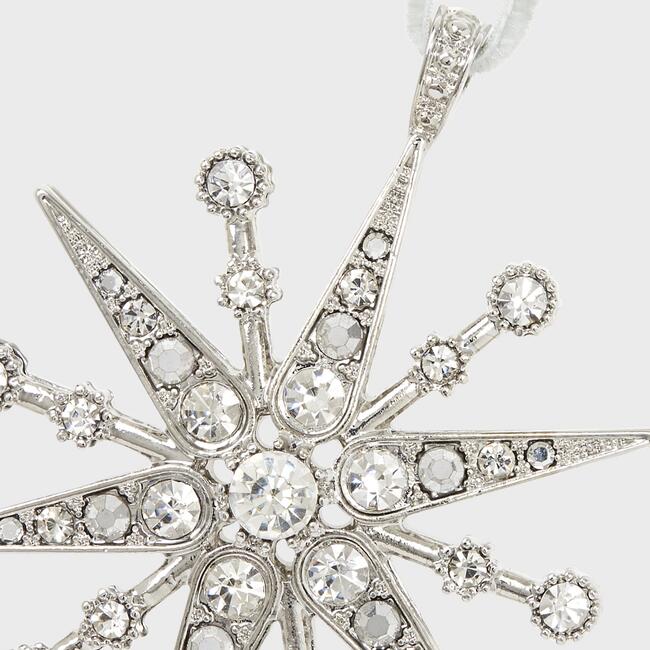 Deco Snowflake Hanging Ornament, Crystal - Ornaments - 2
