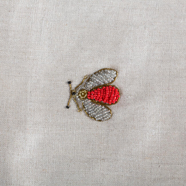 Embroidered Sparkle Bee Table Runner - Tableware - 5