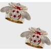 Classic Bee Napkin Rings, Ruby, Set Of Two - Tableware - 3