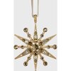 Deco Snowflake Hanging Ornament, Gold - Ornaments - 6