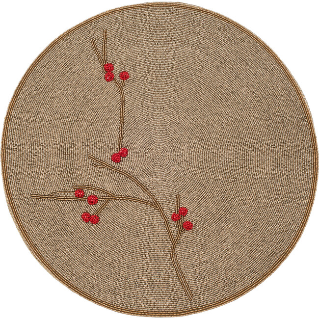 Berry Placemat, Gold & Red - Tableware - 1