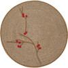 Berry Placemat, Gold & Red - Tableware - 1 - thumbnail
