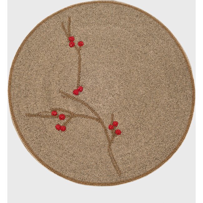 Berry Placemat, Gold & Red - Tableware - 6