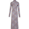 Women's Letta Dress, Hand Drawn Plaid Ecru Multi - Dresses - 1 - thumbnail
