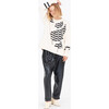 Women's Romi Knit, Ecru/Black - Sweaters - 2