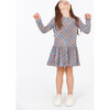 Mini Mari Dress, Hand Drawn Plaid Ecru Multi - Dresses - 2