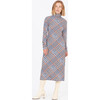 Women's Letta Dress, Hand Drawn Plaid Ecru Multi - Dresses - 2