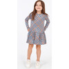 Mini Mari Dress, Hand Drawn Plaid Ecru Multi - Dresses - 3