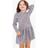 Mini Mari Dress, Hand Drawn Plaid Ecru Multi - Dresses - 4